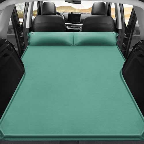EKsma SUV Air Mattress Car Bed Mattress for Travel and Camping with Built-in Electric Pump,Portable,Inflatable Blow Up(Green)