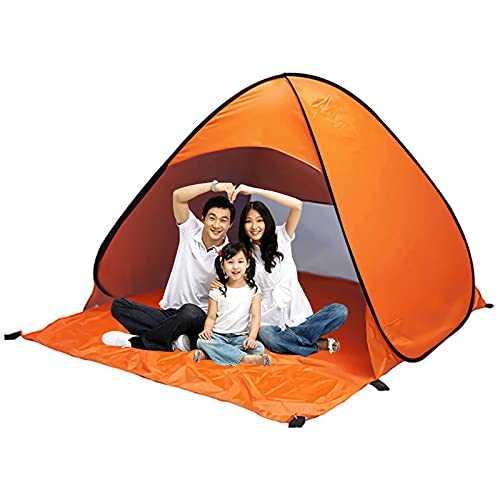Automatic Pop up Beach Tent, 2-3 Person Sun Shelter UV Protection Waterproof Instant Tent Sun Shade for Camping, Traveling, Fishing, Hiking, Hunting