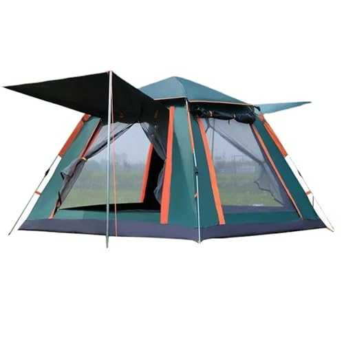 Ice Fishing Tent 5-6 Person Outdoor Automatic Speed-open Beach Tent Double Deck Tent Camping Tent Backpack Sun Shelter Shelters(Blue 29X29X22 cm)