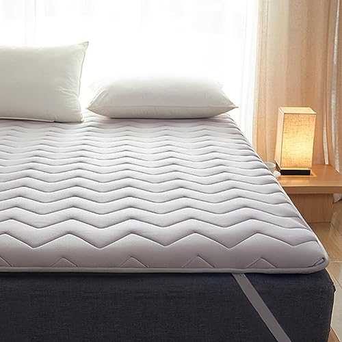 Portable Roll Up and Fold Mattress, Futon Sleeping Toppers, Memory Foam Breathable Bed Pads, for Camping, Guest, Yoga Floor Mats (Color : Gris, Size : 180 * 200cm)