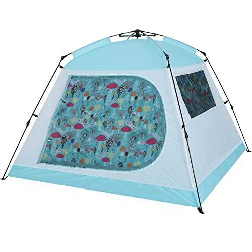 ABCCAMPING Camping Tent, Pop-Up Camping Tent，Family Dome Waterproof Backpacking Tent Easy Setup UV Cut Sun Shelter Tent