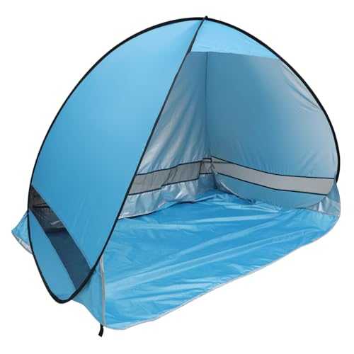 YARNOW Tent for Beach Automatic Folding Beach Tent Portable Uv Sun Shelter for Outdoor Picnics and Camping up Lightweight Shade Canopy 200x120x130cm Ideal for Family Use