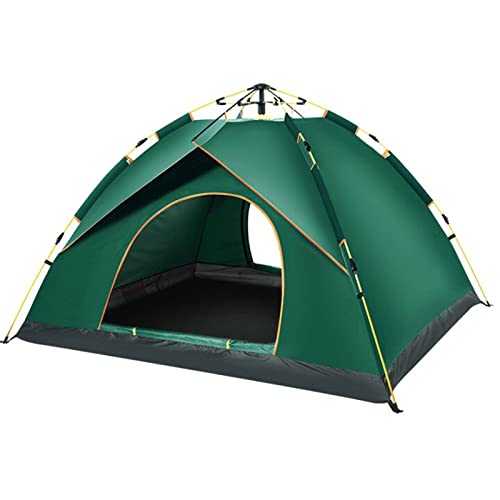 YYUFTTG Tents Large Automatic Quick-opening Pop Up Outdoor Tent For Family Camping Hiking Travelling(Dark green)