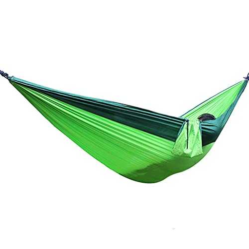 BWCKMTSC Portable Hammock Hammock Double & Single Portable Hammock Lightweight Nylon Parachute Hammocks Camping Accessories Gear for Backpacking Beach