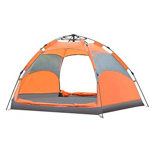 Garden 3-5 people double-layer tent automatic speed open 6-corner tent Wild camping tent, suitable for spring travel, overnight outdoor, 230 * 160 * 130cm