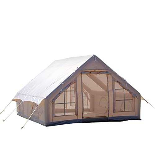 ASSYA Outdoor Inflatable Camping Tent with Air Pump, 5-8 Person Glamping Tents Easy Setup Waterproof House for Fishing, Camping & Hiking