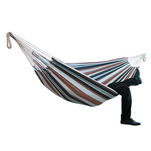 HJUGHPN Hammocks 200 * 150cm hamock Two-person Hammock Camping Thicken Swinging Chair Outdoor Hanging Bed Canvas Rocking Chair Not with Hammock(A7)