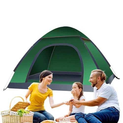 Camping Tent | Outdoor Instant Camping Tent for 2 to 3 People - Anti-UV and Windproof Solar Shelter for Picnic Fishing Sports Hiking and Outings