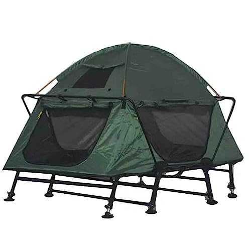 Off-the-ground Tent Outdoor Camping 2-layer Anti-storm Camping Car Fishing Portable Speed Open Double Camping Bed Tent with Bag