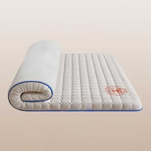 Portable Roll Up Camping Mattress, Extra Thick Fluffy Floor Futon Mattress for Adults - Double Single Tatami Mat Topper