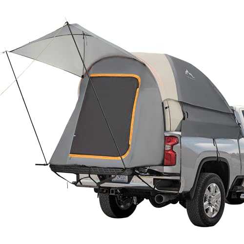 GoHimal Pickup Truck Tent, Waterproof Tent Double Layer for 5.5-6.5 FT Truck Bed Pro, Portable Truck Bed Tent for Camping Preferred