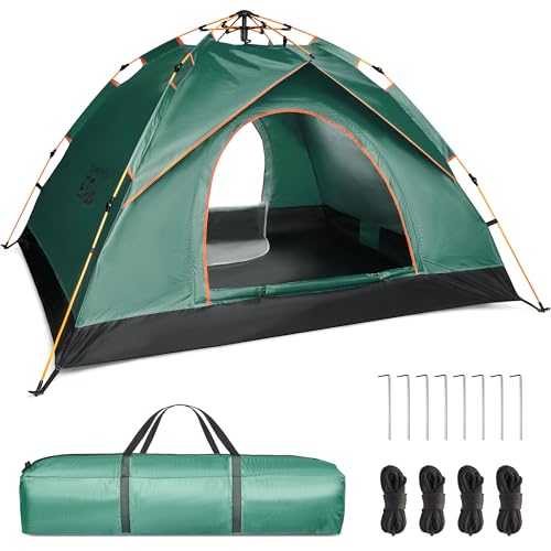 Tent 2-3 Man - Pop Up Tent Instant Automatic -Waterproof Lightweight Camping Tent - Windproof Portable Beach Tent - Festival Dome Tent - Camping Equipment