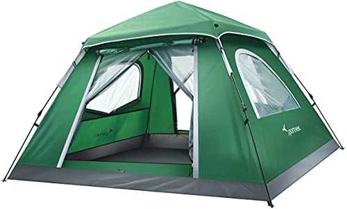 Tent Camping Tent, Sportneer Tents for 2-3 Persons Pop Up Instant Tents with Removable Top Rainfly, 240X220X150CM Waterproof Camp Tent Easy Set Up for Outdoor Camping, Hiking (Dark Green)