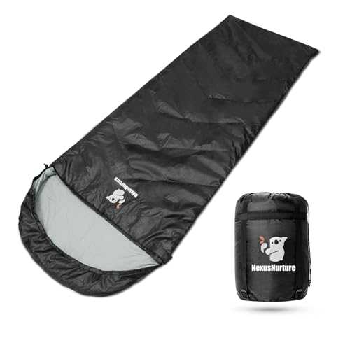 NexusNurture Sleeping Bags for Adults - Warm & Lightweight Envelope Compact Sleeping Bag, Watrerproof Indoor & Outdoor Use for Camping, Hiking and Backpacking