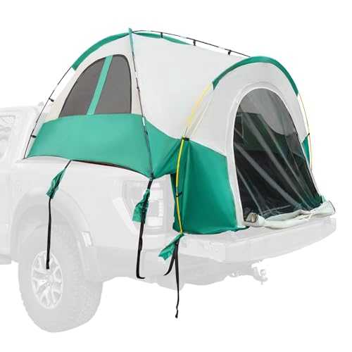 uxcell Pickup Truck Tent, Waterproof PU2000mm Double Layer for 6.4-6.7 FT