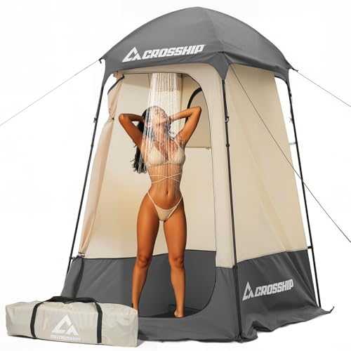 CROSSHIP Outdoor Camping Shower Oversize Space Privacy Tent Changing Room Privacy Portable Camping Shelter