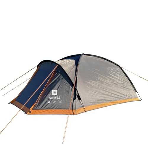 OLPRO | Hallow 2 Berth Camping Tent | Lightweight & Waterproof Festival Tent with Porch | Quick-Pitch Two-Man Dome for Camping & Outdoor Adventures