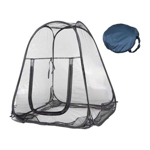 Amagogo Camping Mesh Tent Single Person Outdoor Screen Tent Quick Setup with Carry Bag Shelter for Travel Hiking Party Yard Lawn
