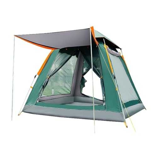 Camping Tent Outdoor Tent 3-4 People Beach Thickened Windproof And Rainproof Tent Camping Fully Automatic Four-sided Tent Tent