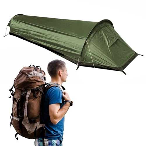 Single Person Tent - Bag for Sleeping, Compact and Waterproof Sleeping Bag Camp Kit