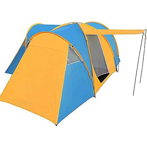 Family Camping Tent Oversized Portable Tunnel Tent for 6-9 Person with 3 Sleeping Rooms and Sun Canopy Porch Waterproof Dome Tent little surprise