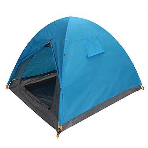Tent Outdoor Camping Beach Travel 3 Persons Double Layer Windproof Rainproof, 2 Colors