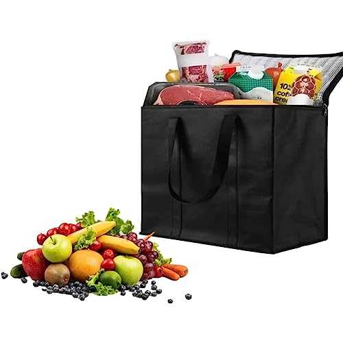 VIDECOR 30L Soft Cool Bag, Cooler Bag Box, Reinforced Bottom and Handles, Foldable Picnic Cooling Lunch Bag for Camping BBQ Shopping Fishing Family Outdoor Activities