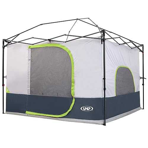 UNP Camping Cube | Canopy Inner Tent for 10' x 10' ft Pop Up Canopy Tent Fully Vented Roof Easy Set Up Enclosed Canopy(Canopy/SHELTER NOT Included) Dark Blue