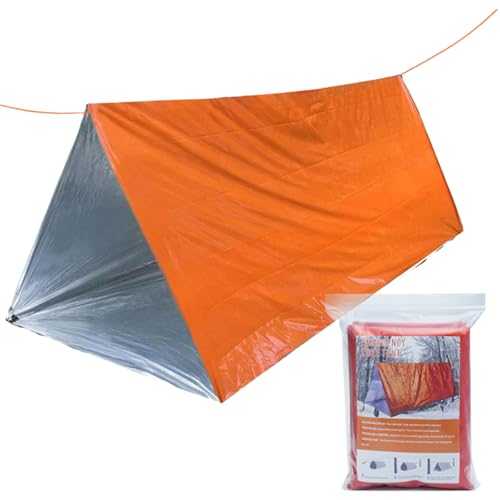 Nixiara Protective tent, life tent, survival shelter, life tent, lightweight, windproof, waterproof, life-saving equipment, sleeping bag, thermal bag blanket for camping, hiking