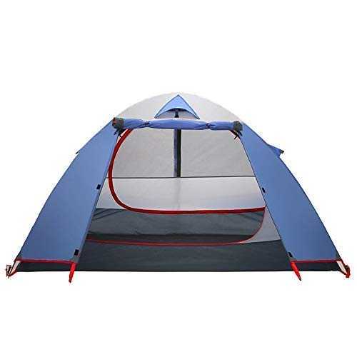New Tent Double Layer Aluminum Rainproof Camping Tent for Backpacking Fishing