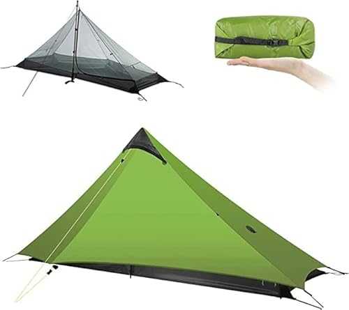 Ultralight Tent 3-Season Backpacking Tent 1 Person/2 Person Camping Tent, Outdoor Lightweight LanShan Camping Tent Shelter, Perfect for Camping, Trekking, Climbing, Hiking