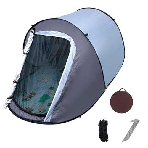 Camping Tent, 1-2 Person Instant Pop Up Tent, Waterproof Sunscreen Automatic Family Shelter, With 8 Ground Nails, Windproof Rope, Storage Bag For Camping Hiking Backpacking