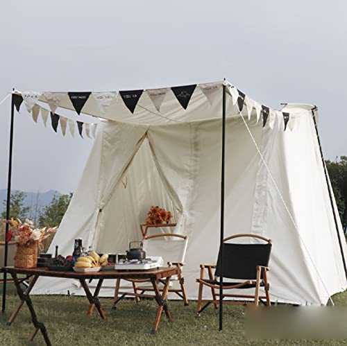 Teepee Camping Tent Waterproof Family Luxury Cabin with Mesh Windows & Doors - Easy Set Up