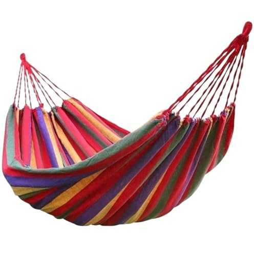 Portable Hammock 280x150 Cm Double Hammock Two Person Portable Hammock Bed For Indoor Or Outdoor Spaces Hanging Rope Travel Hammock