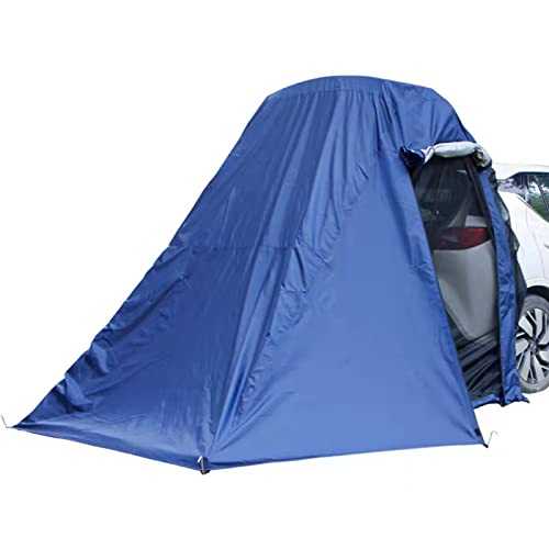 Universal Truck Camping SUV Tent, Double Layer Sun-proof Car Tailgate Awning with Mosquito Net, Waterproof Car Rear Hatch Tents for Outdoor Hiking Travel