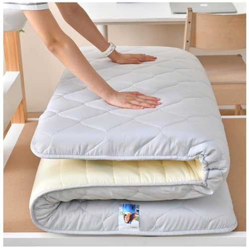 Japanese Floor Futon Mattresses Single/Double Roll Up Floor Bed, Portable Folding Camper Tatami Mattress Pad for Living Room Bedroom Dorm Camping 03,90 * 190cm