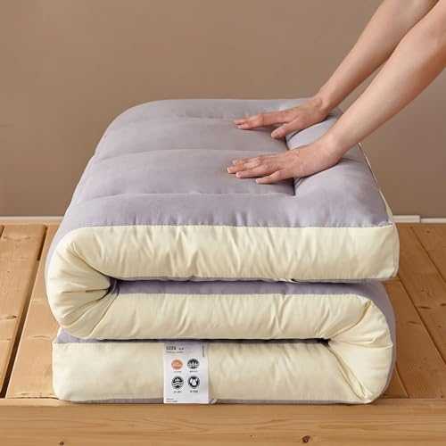 PPGE Home Folding Mattress,Japanese Futon Mattress Roll Up Thicken Sleeping Bed Portable Camping Mattress,Traditionnel Japanese Tatami Mat Sleeping Pad (Size:1.8 * 2.0m,Color:D)