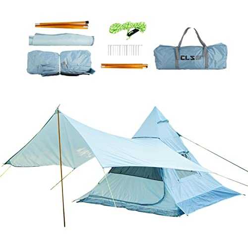 Tents for Camping - Waterproof Big Family Backyard Tent 3-4 People - Portable Sleeping Compact Backpacking Stand Up Cabin Tent Shelter Easy Setup for Hiking Autoecho