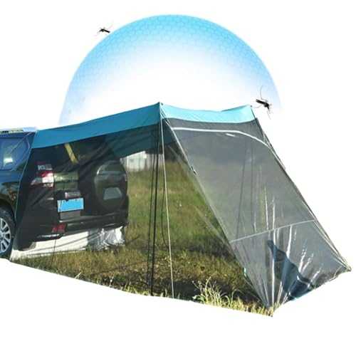 Trunk Tent, Camping Tent for Car - Tents with Screen Net | UV Protection, Windproof Car Roof Canopy, Camping Tent for , Hatchback, Saloon vo