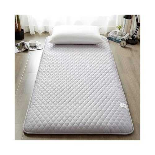 Foldable Mat Portable Japanese Futon Mattress Non-Slip Dormitory Sleeping Pad Roll Up Floor Mattress For Camping And Guest Room(Gray,King)