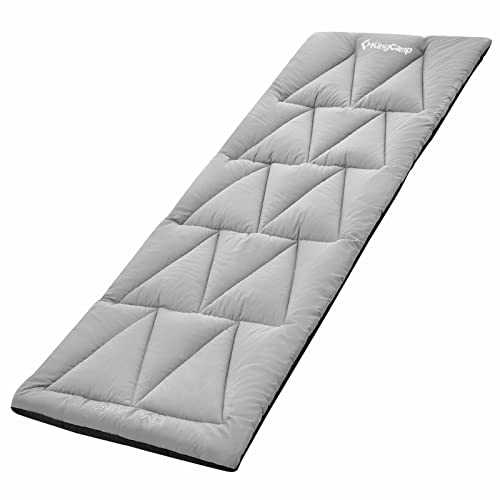 KingCamp Polyester-Cotton Blend Mattress for Camping Bed, Ultralight Portable Camping Cot Mattress Soft Comfortable Sleeping Mattress Pad for Camping Bed Cot Sun Lounger