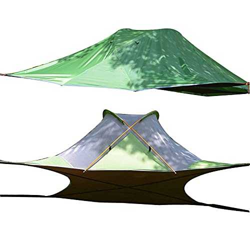 Wing Hanging Tree Tent, Ultra-Light Backpack 2-3 People Portable Tree House Triangle Tent Hammock, Can Support 551 Pounds