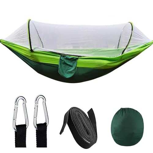 Camping Hammock Outdoor Camping Hammocks With Mosquito Net 1-2 Person Travel Camping Fabric Hanging Swing Hammocks Bed Outdoor Camping Accessories