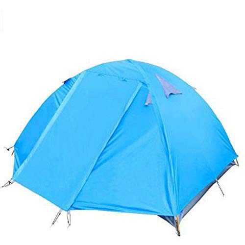 Tent UV Protection 2-3 Person Automatic Pop up Camping Tent Blue Waterproof Lightweight Dome Tent Mesh Doors and Windows for Perfect for Beach, Outdoor, Traveling,Hiking,Camping