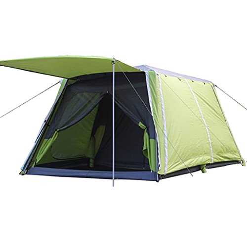 YXCKG Big Tent 5-8 Man Tent Camping Tent, Tunnel Tent with 2 Rooms, Tent Waterproof Sun Shelter for Outdoor, Double Layer Tent 100% UV Protected Family Camping Tents, Picnic Camping Hiking
