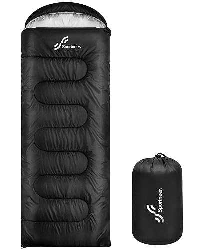 Sleeping Bag Camping Sleep Bags: Sportneer Warm Sleeping Bags for Single Adults 3-4 Season Waterproof Lightweight Large Ultralight suit for Adult Man Fishing Travel Outdoor