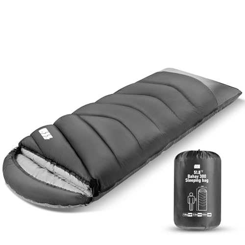 Sleeping Bags for Adults Cold Weather,Portable, Waterproof,Lightweight Sleeping Bag for Tall Girls Boys with Compression Sack for Warm Camping, Hiking, Outdoor & Indoor