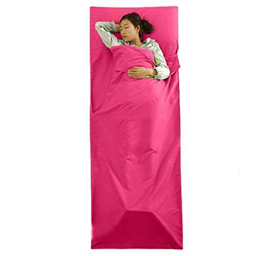 Lightweight Portable Single Camping Sheet Sleeping Bag Liner for Camp Outdoor Hostel Planes Train Travel 210x115cm