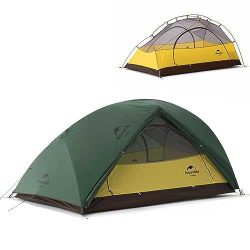 Naturehike Star River Tent Silicone Fabric Ultralight 2 Person Double Layers Aluminum Rod Camping Tent