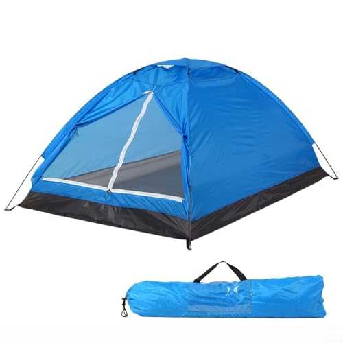 2 Person Tent for Outdoor Activities Quick Assembly with Fiberglass Poles, Ideal for Various Scenarios